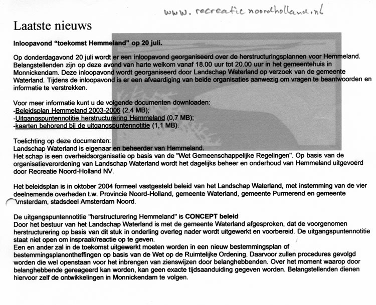 Aankondiging inloopavond