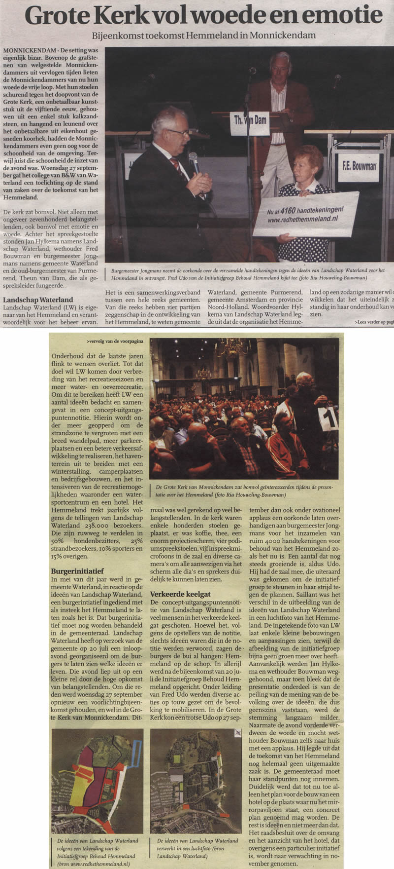 Artikel in Ons Streekblad 5 okt 2006