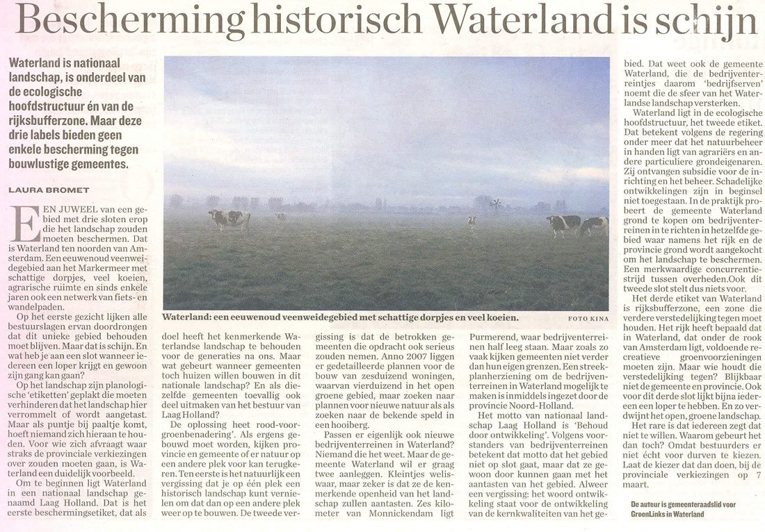 Artikel Het Parool 28 februari 2007